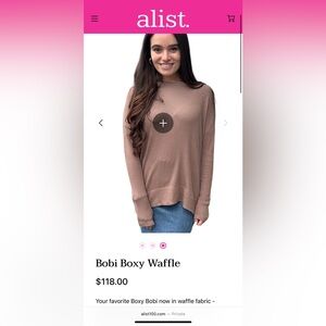bobi Java Boxy Waffle Top
